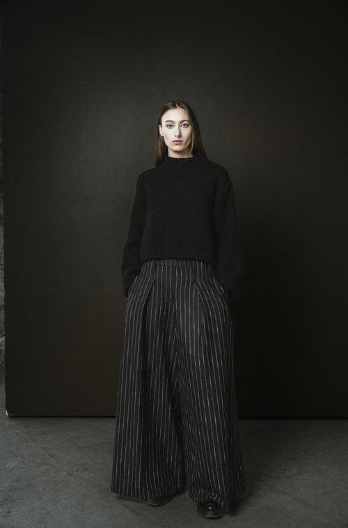 Bodybag Nancy Trousers (Pinstripe) - Victoire BoutiqueBodybagBottoms Ottawa Boutique Shopping Clothing