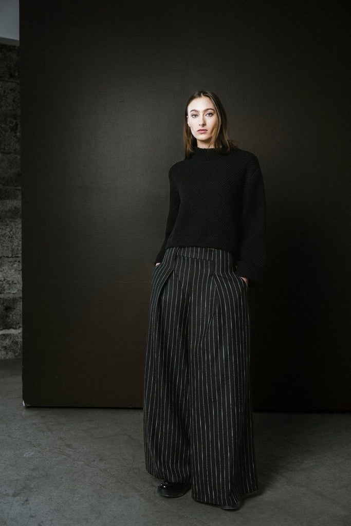 Bodybag Nancy Trousers (Pinstripe) - Victoire BoutiqueBodybagBottoms Ottawa Boutique Shopping Clothing