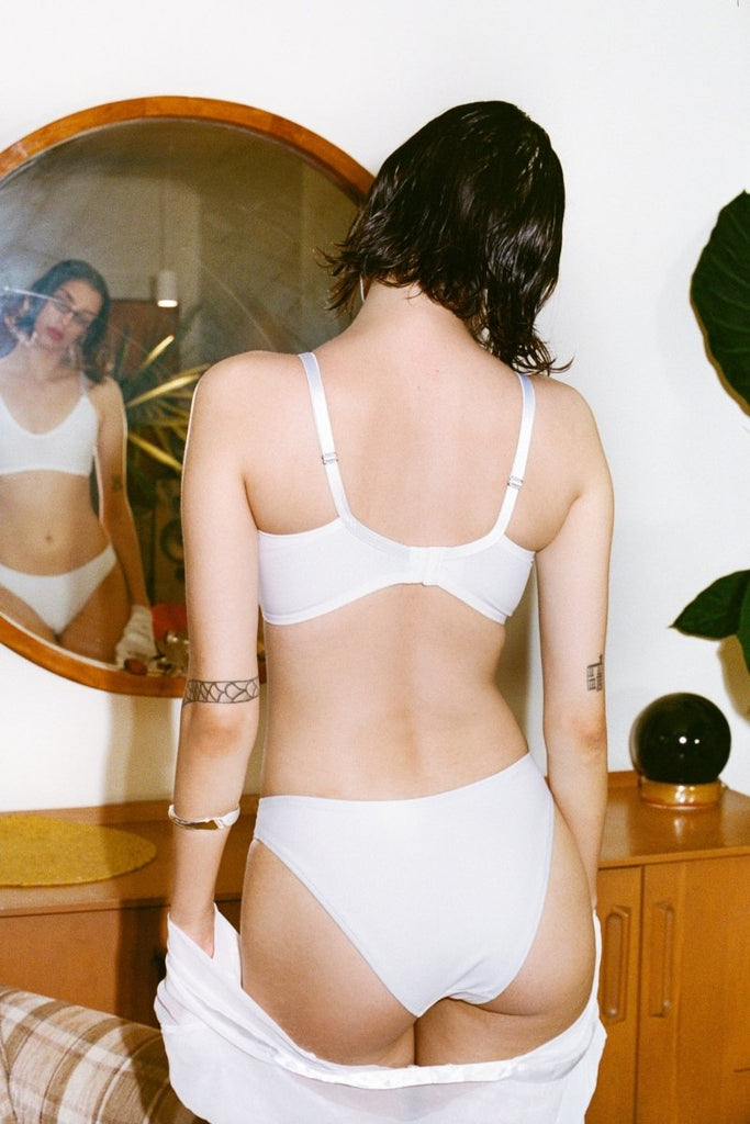 Bully Boy Ivy Panties - White Cotton (In - Store) - Victoire BoutiqueBully BoyLingerie Ottawa Boutique Shopping Clothing