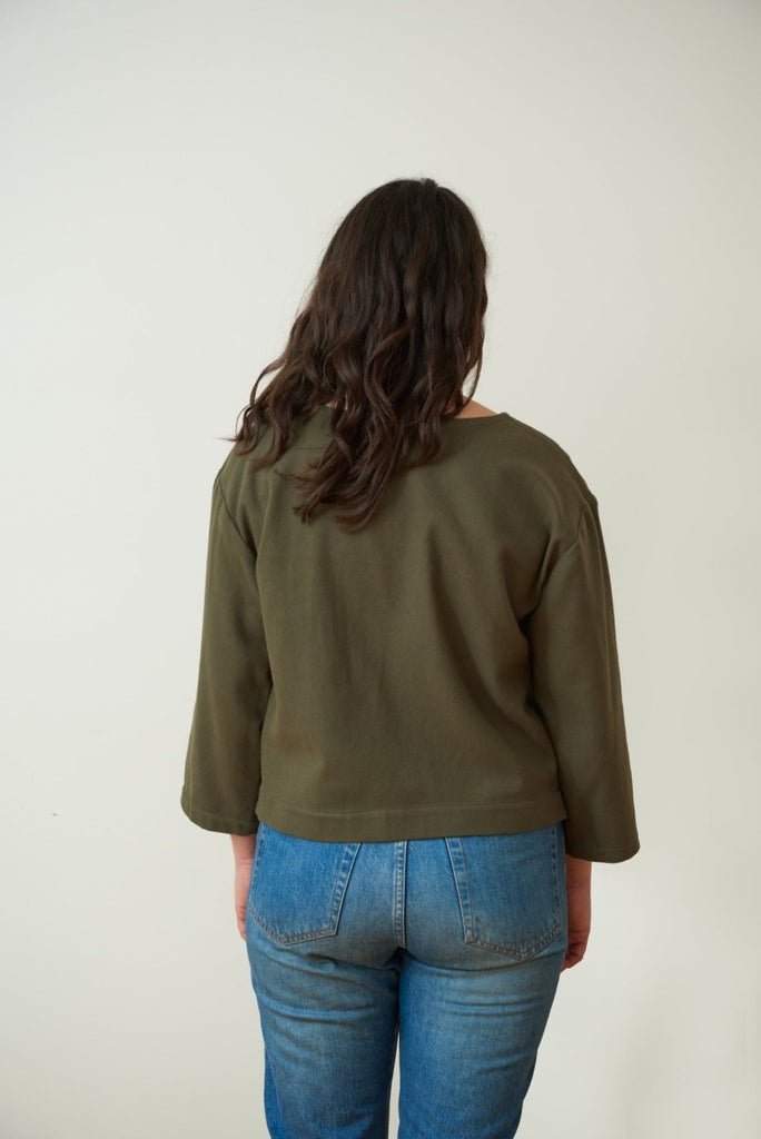 Central Standard Boxy Pullover (Olive) - Victoire BoutiqueCentral StandardTops Ottawa Boutique Shopping Clothing