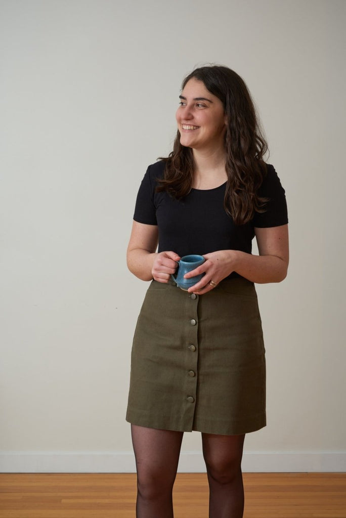 Central Standard Weekend Skirt (Olive) - Victoire BoutiqueCentral StandardSkirts Ottawa Boutique Shopping Clothing