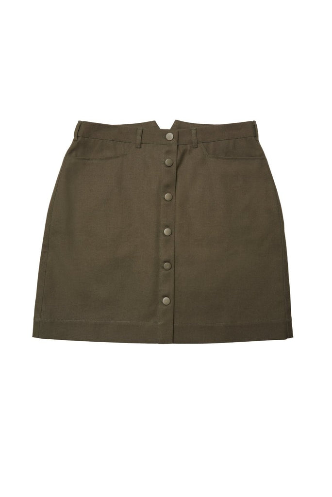 Central Standard Weekend Skirt (Olive) - Victoire BoutiqueCentral StandardSkirts Ottawa Boutique Shopping Clothing