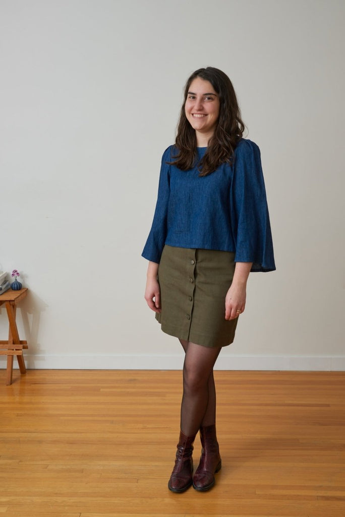 Central Standard Weekend Skirt (Olive) - Victoire BoutiqueCentral StandardSkirts Ottawa Boutique Shopping Clothing