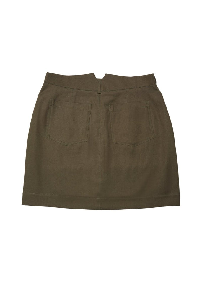 Central Standard Weekend Skirt (Olive) - Victoire BoutiqueCentral StandardSkirts Ottawa Boutique Shopping Clothing