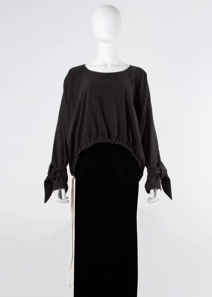 Complexgeometries Cuff Top (Dark Slate) - Victoire BoutiqueComplexgeometriesSweater Ottawa Boutique Shopping Clothing