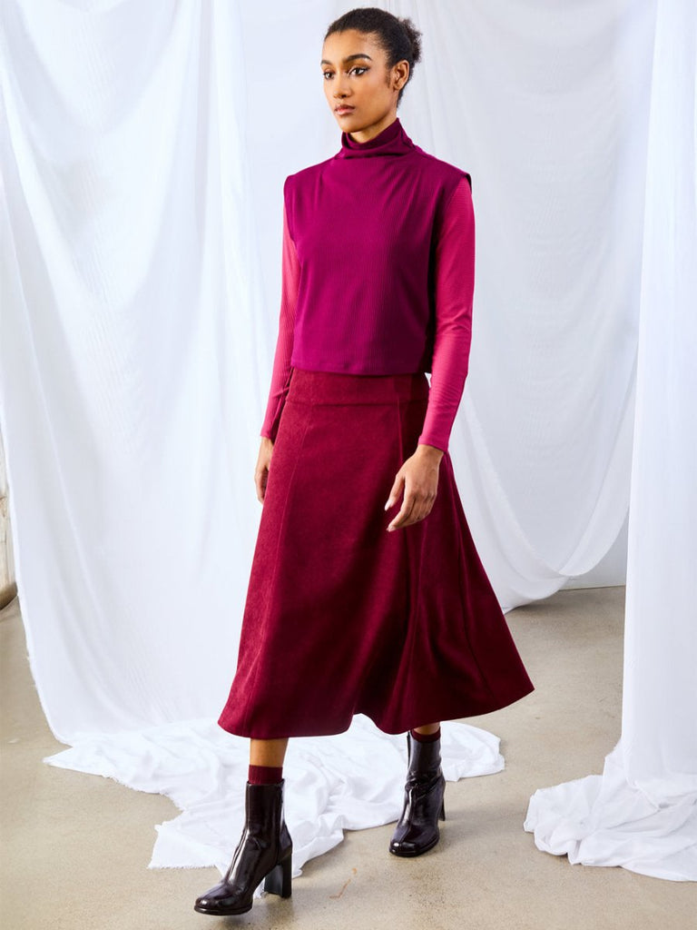 Dagg & Stacey Birch Skirt (Cherry Lacquer) - Victoire BoutiqueDagg & StaceySkirts Ottawa Boutique Shopping Clothing