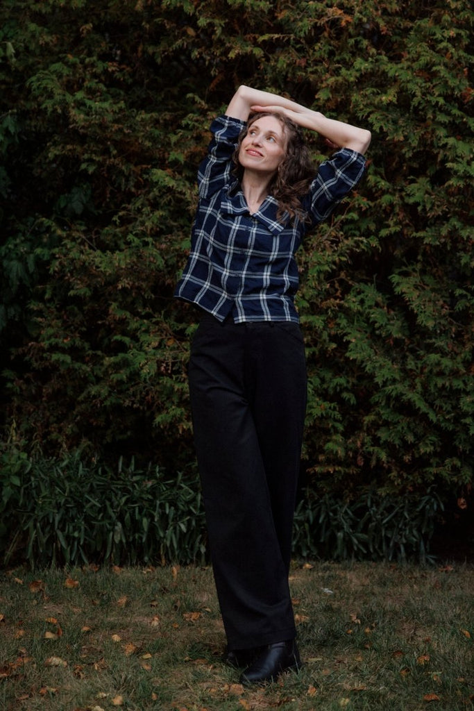 Dagg & Stacey Fifer Wide Leg Pant (Black Tencel Twill) - Victoire BoutiqueDagg & StaceyPants Ottawa Boutique Shopping Clothing