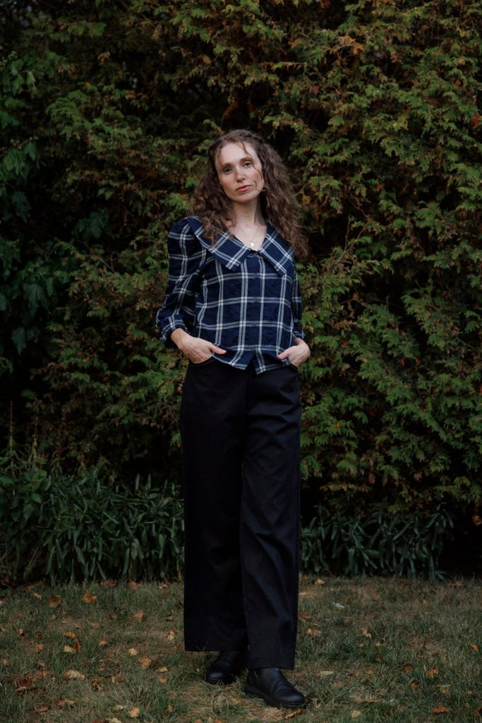 Dagg & Stacey Fifer Wide Leg Pant (Black Tencel Twill) - Victoire BoutiqueDagg & StaceyPants Ottawa Boutique Shopping Clothing