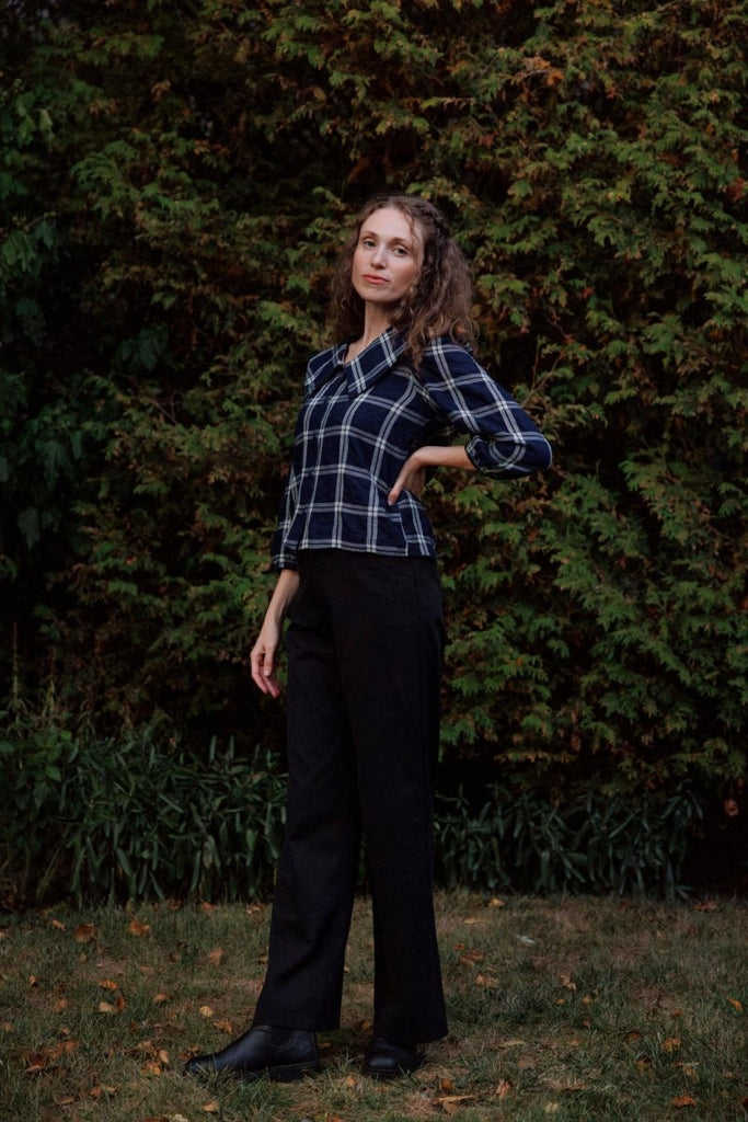 Dagg & Stacey Fifer Wide Leg Pant (Black Tencel Twill) - Victoire BoutiqueDagg & StaceyPants Ottawa Boutique Shopping Clothing