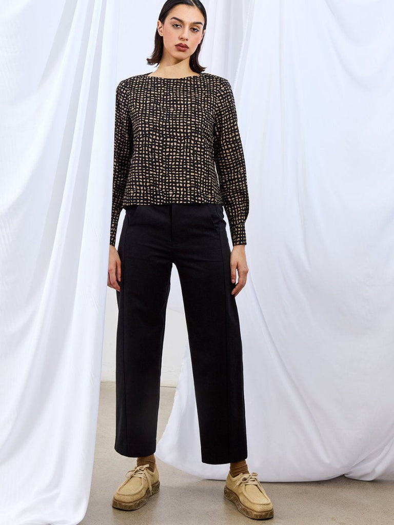 Dagg & Stacey Kit Seamed Pant (Black Twill) - Victoire BoutiqueDagg & StaceyPants Ottawa Boutique Shopping Clothing