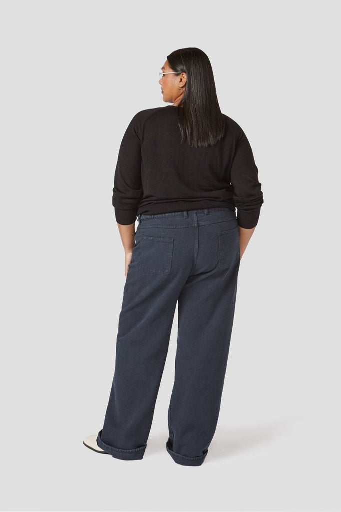 Decade Studio Archie Pants - Indigo or Shiitake (Online Exclusive) - Victoire BoutiqueDecadeBottoms Ottawa Boutique Shopping Clothing