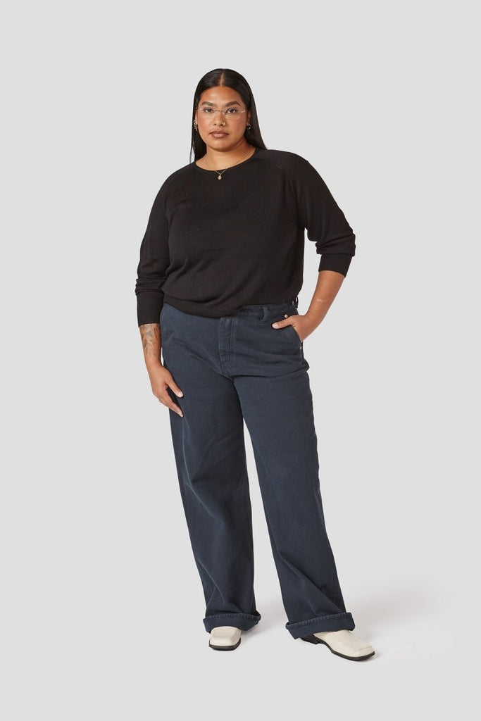 Decade Studio Archie Pants - Indigo or Shiitake (Online Exclusive) - Victoire BoutiqueDecadeBottoms Ottawa Boutique Shopping Clothing