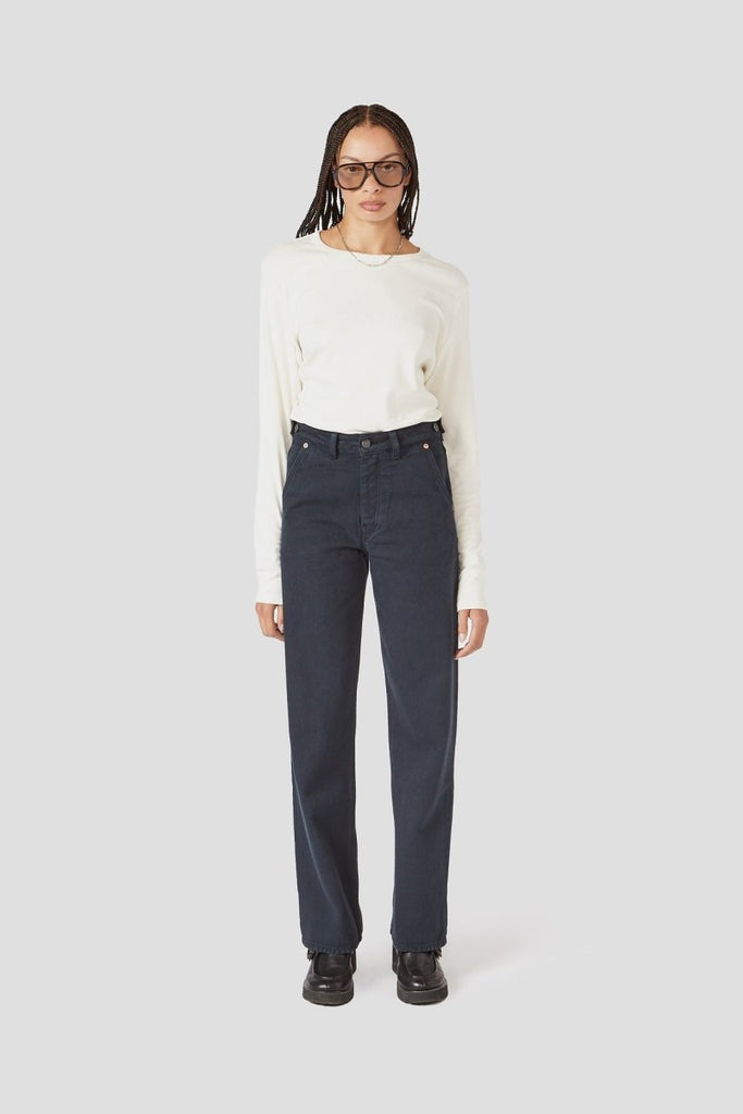 Decade Studio Archie Pants - Indigo or Shiitake (Online Exclusive) - Victoire BoutiqueDecadeBottoms Ottawa Boutique Shopping Clothing