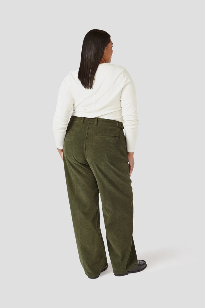 Decade Studio Emi Pants - Fern (In - Store) or Truffle (Online Exclusive) - Victoire BoutiqueDecadeBottoms Ottawa Boutique Shopping Clothing