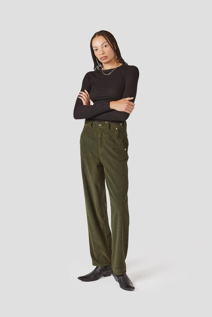 Decade Studio Emi Pants - Fern or Truffle (Online Exclusive) - Victoire BoutiqueDecadeBottoms Ottawa Boutique Shopping Clothing