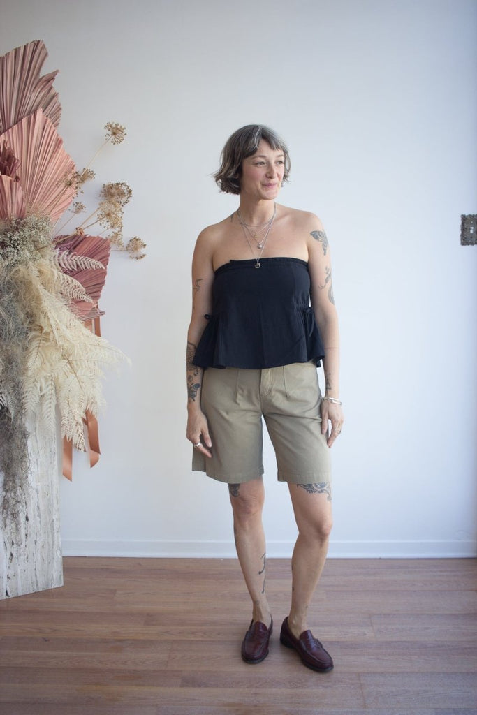 Decade Studio Noel Chino Shorts - Sesame (In - Store) - Victoire BoutiqueDecadeBottoms Ottawa Boutique Shopping Clothing