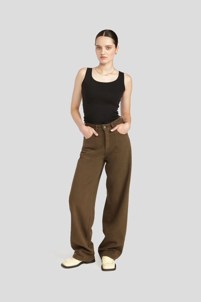 Decade Studio Noel Trouser - Black or Espresso (Online Exclusive) - Victoire BoutiqueDecadeBottoms Ottawa Boutique Shopping Clothing