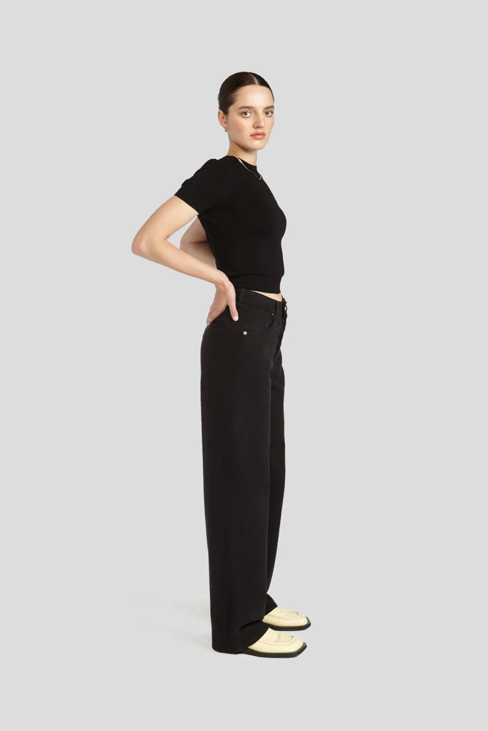 Decade Studio Noel Trouser - Black or Espresso (Online Exclusive) - Victoire BoutiqueDecadeBottoms Ottawa Boutique Shopping Clothing