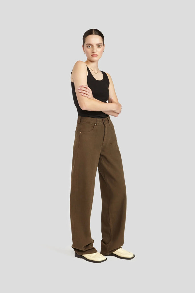 Decade Studio Noel Trouser - Black or Espresso (Online Exclusive) - Victoire BoutiqueDecadeBottoms Ottawa Boutique Shopping Clothing