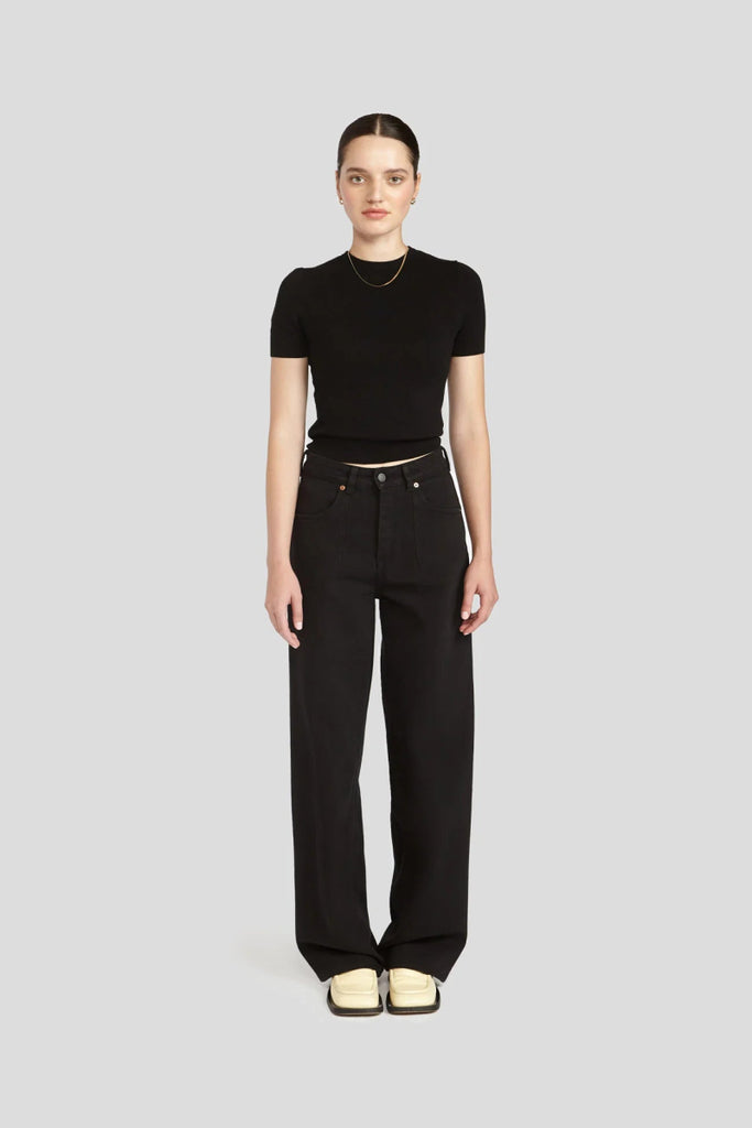 Decade Studio Noel Trouser - Black or Espresso (Online Exclusive) - Victoire BoutiqueDecadeBottoms Ottawa Boutique Shopping Clothing