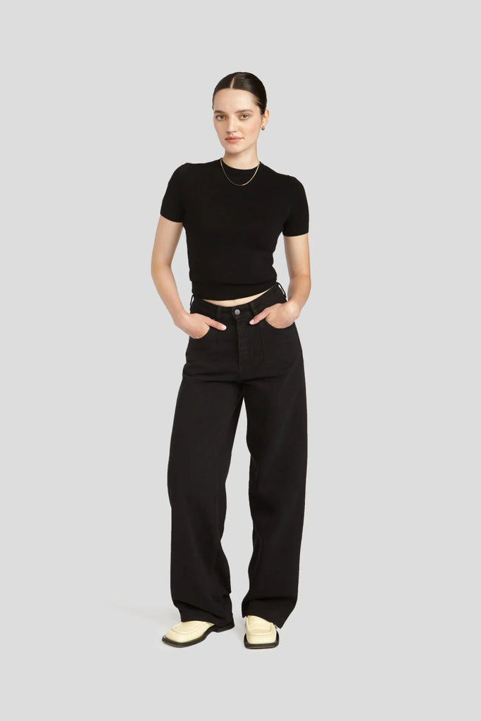 Decade Studio Noel Trouser - Black or Espresso (Online Exclusive) - Victoire BoutiqueDecadeBottoms Ottawa Boutique Shopping Clothing