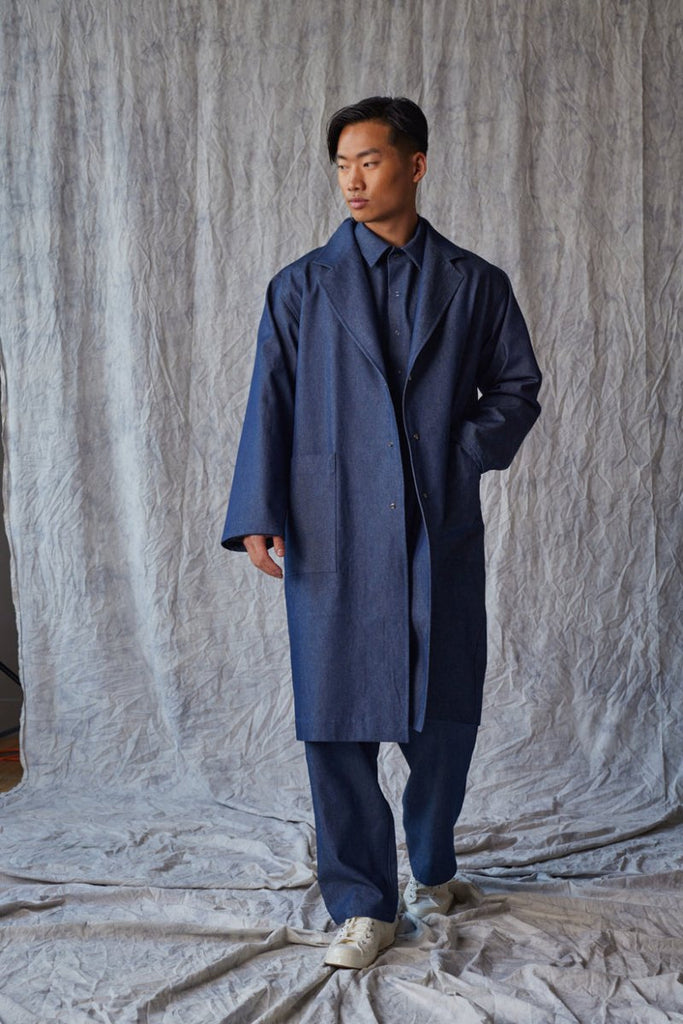 Devlyn van Loon Overcoat (Organic Denim) - Victoire BoutiqueDevlyn Van LoonOuterwear Ottawa Boutique Shopping Clothing