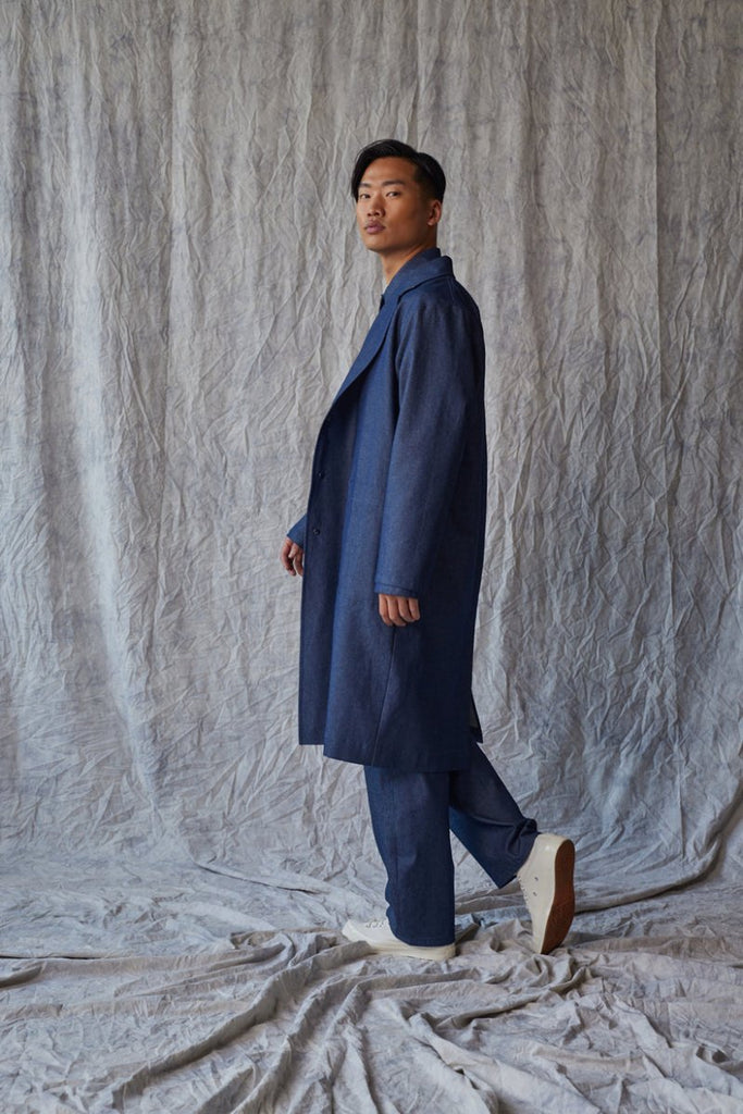 Devlyn van Loon Overcoat (Organic Denim) - Victoire BoutiqueDevlyn Van LoonOuterwear Ottawa Boutique Shopping Clothing