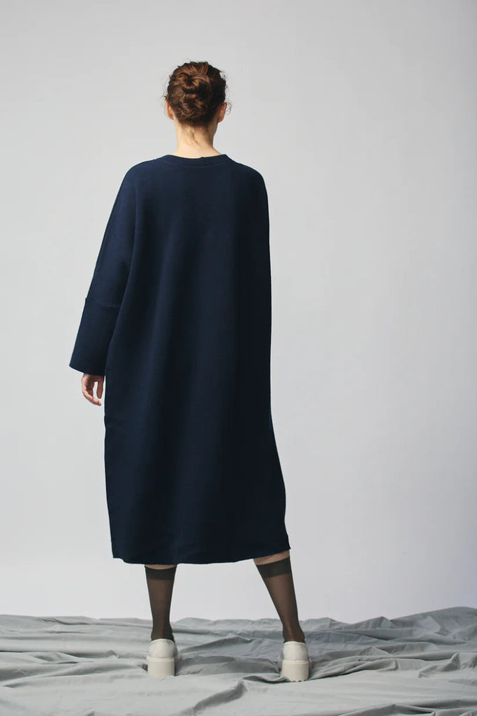 Devlyn van Loon Pullover Sweatshirt Dress (Navy Wool) - Victoire BoutiqueDevlyn Van LoonDresses Ottawa Boutique Shopping Clothing