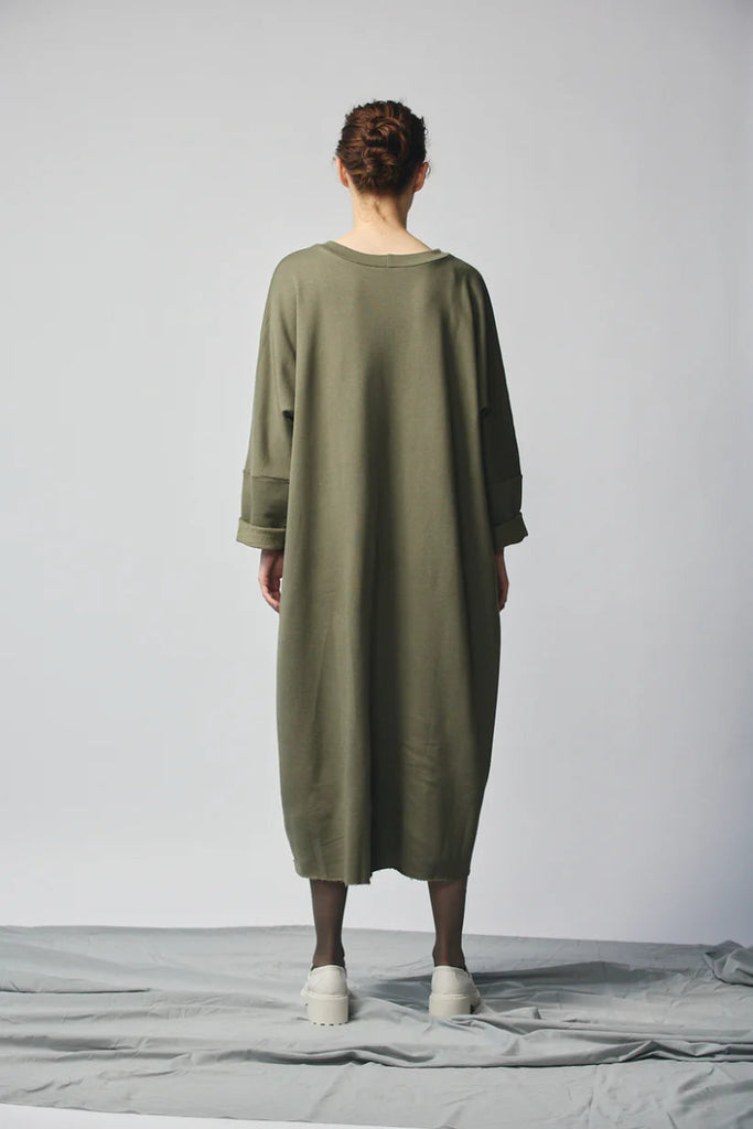 Devlyn van Loon Pullover Sweatshirt Dress (Olive) - Victoire BoutiqueDevlyn Van LoonDresses Ottawa Boutique Shopping Clothing