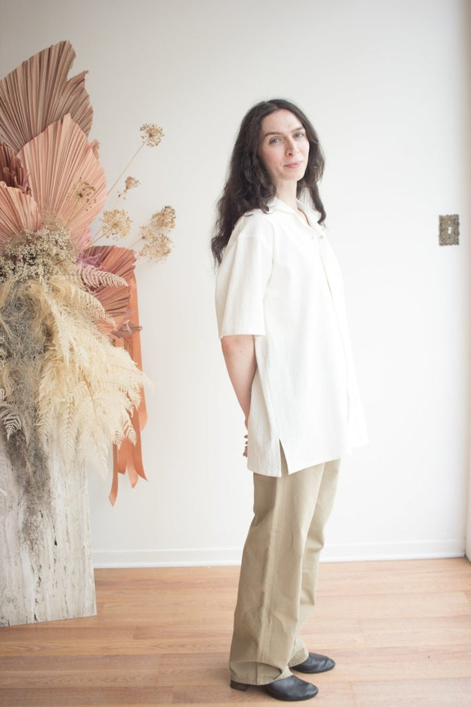 Devlyn van Loon Slim Camp Collar Shirt (Parchment) - Victoire BoutiqueDevlyn Van Loontops Ottawa Boutique Shopping Clothing