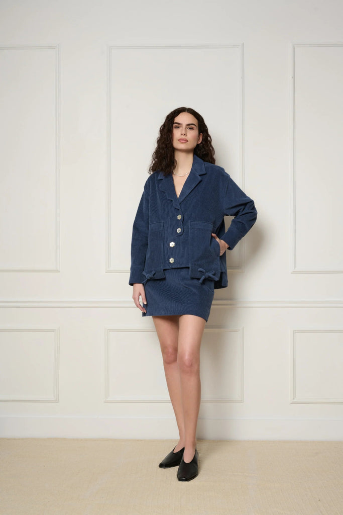 DorsaLi Cordelia Jacket (Denim Blue) - Victoire BoutiqueDorsaLiJacket Ottawa Boutique Shopping Clothing