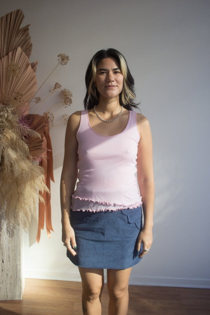 DorsaLi Cordelia Skirt (Denim Blue) - Victoire BoutiqueDorsaLiSkirts Ottawa Boutique Shopping Clothing