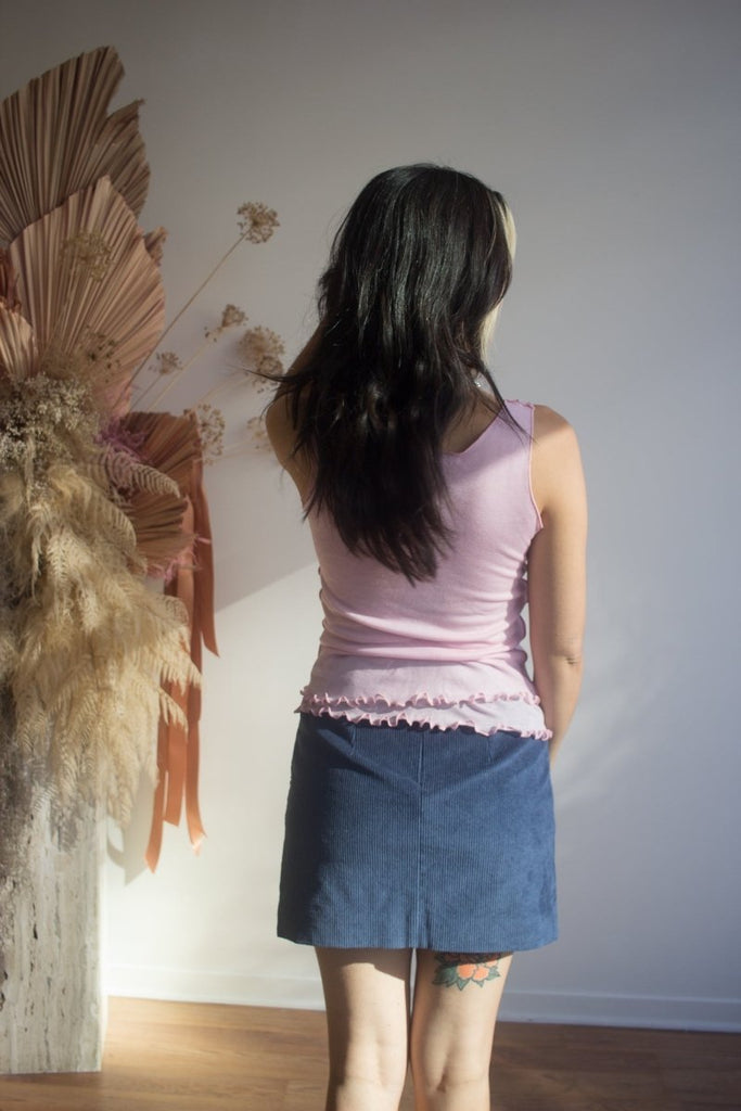 DorsaLi Cordelia Skirt (Denim Blue) - Victoire BoutiqueDorsaLiSkirts Ottawa Boutique Shopping Clothing