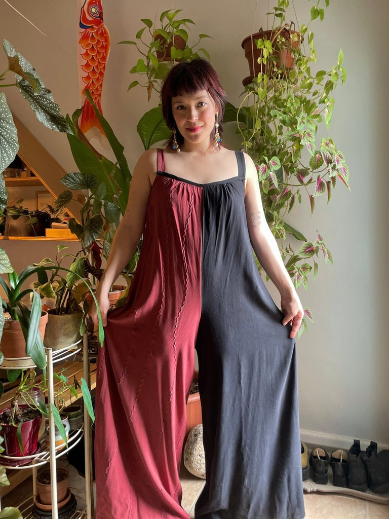 DorsaLi Papillon Romper (Terra-Cotta & Black) - Victoire BoutiqueDorsaLiJumpsuit Ottawa Boutique Shopping Clothing