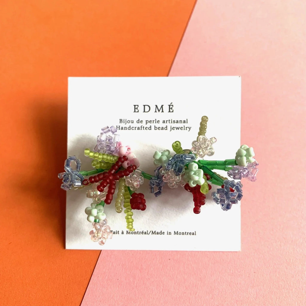 Edmé Beads Flower Arrangement Earrings - Victoire BoutiqueEdmé Beadsearrings Ottawa Boutique Shopping Clothing