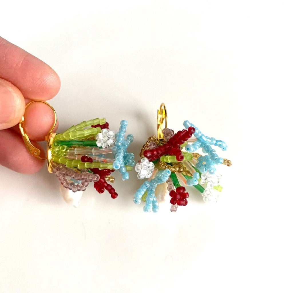 Edmé Beads Ocean Bloom Earrings - Victoire BoutiqueEdmé BeadsEarrings Ottawa Boutique Shopping Clothing