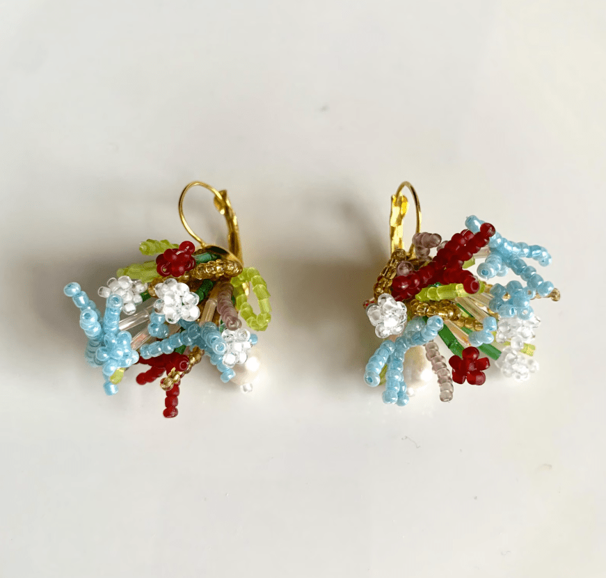 Edmé Beads Ocean Bloom Earrings - Victoire BoutiqueEdmé BeadsEarrings Ottawa Boutique Shopping Clothing