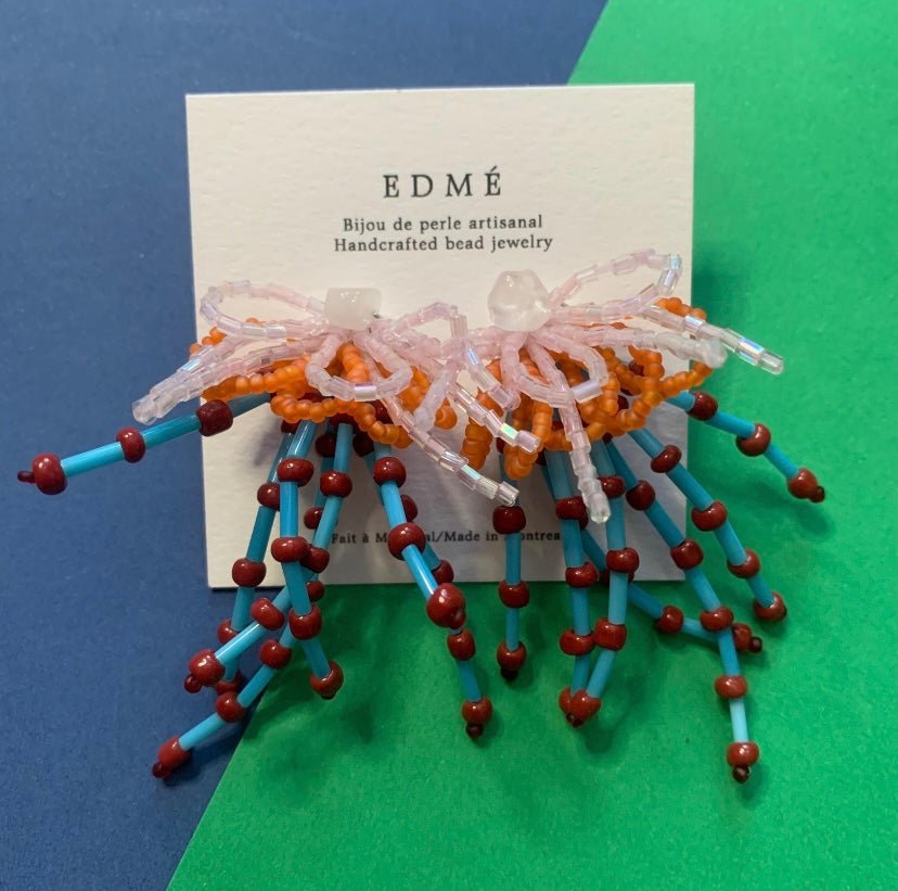 Edmé Beads Sunset Anemone Earrings - Victoire BoutiqueEdmé BeadsEarrings Ottawa Boutique Shopping Clothing