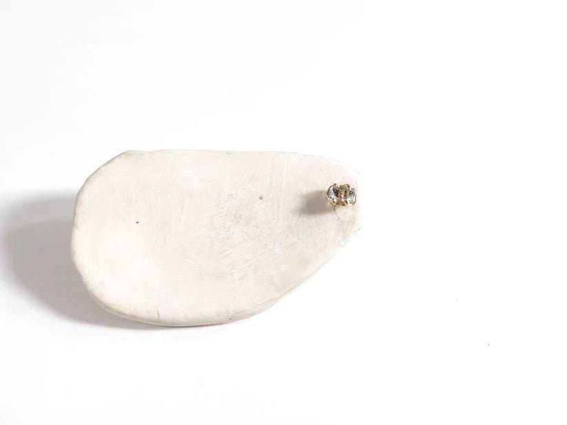 Elaine Ho 14K Gold Earrings (Mini Quartz & Mini Aquamarine) - Victoire BoutiqueElaine HoEarrings Ottawa Boutique Shopping Clothing