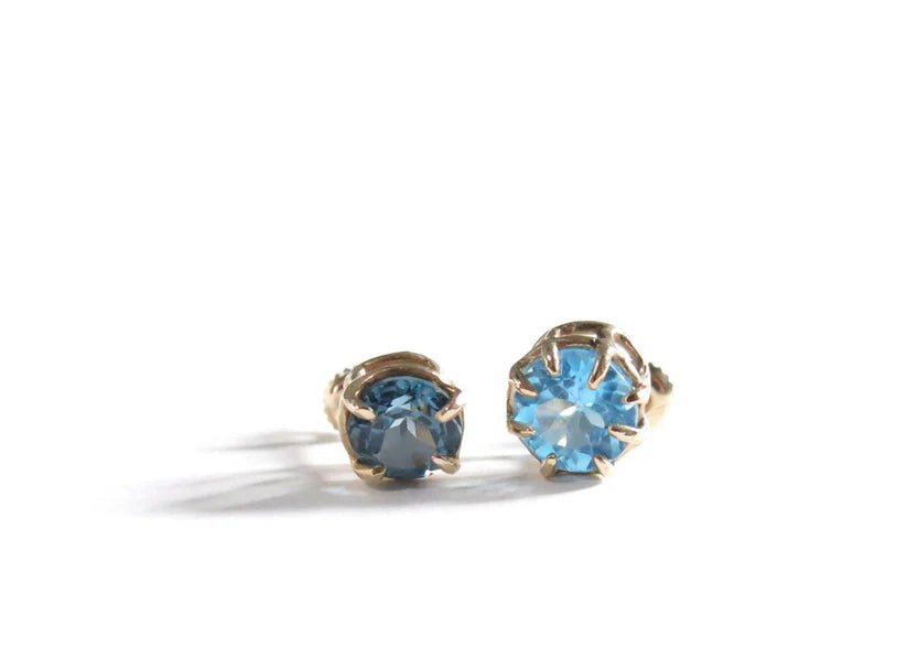 Elaine Ho 14K Gold Earrings (Topaz & Topaz) - Victoire BoutiqueElaine HoEarrings Ottawa Boutique Shopping Clothing