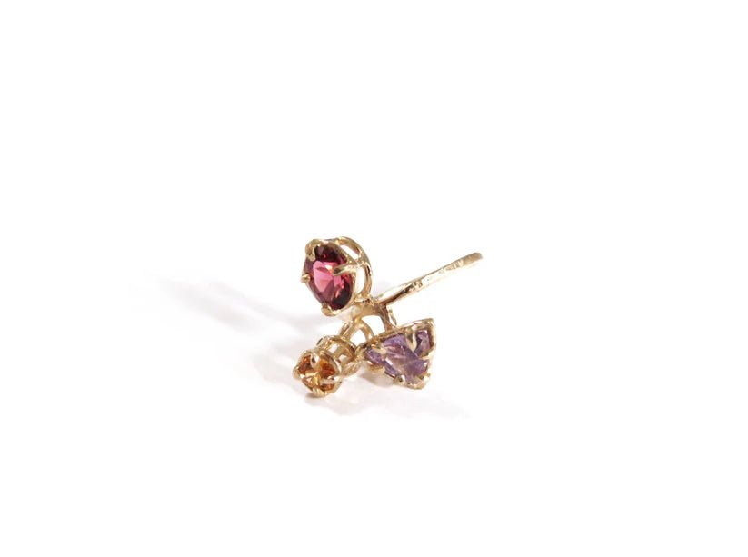 Elaine Ho 14K Gold Ring (Amethyst, Spessartine Garnet & Garnet) - Victoire BoutiqueElaine HoRings Ottawa Boutique Shopping Clothing