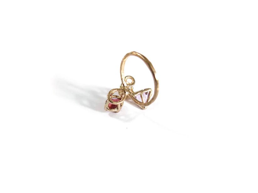 Elaine Ho 14K Gold Ring (Amethyst, Spessartine Garnet & Garnet) - Victoire BoutiqueElaine HoRings Ottawa Boutique Shopping Clothing