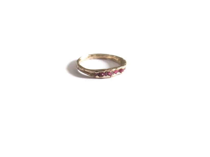 Elaine Ho 14K Gold Ring (Eight Rubies) - Victoire BoutiqueElaine HoRings Ottawa Boutique Shopping Clothing