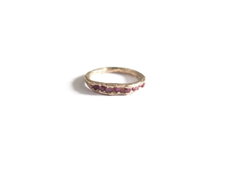 Elaine Ho 14K Gold Ring (Eight Rubies) - Victoire BoutiqueElaine HoRings Ottawa Boutique Shopping Clothing