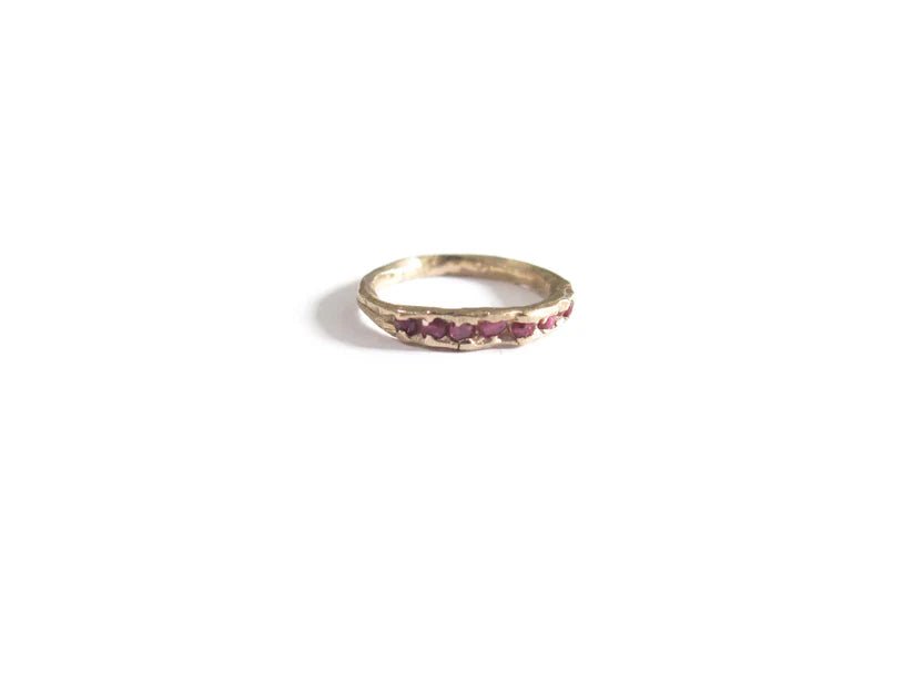 Elaine Ho 14K Gold Ring (Eight Rubies) - Victoire BoutiqueElaine HoRings Ottawa Boutique Shopping Clothing