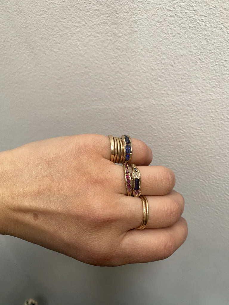 Elaine Ho 14K Gold Ring (Eight Rubies) - Victoire BoutiqueElaine HoRings Ottawa Boutique Shopping Clothing