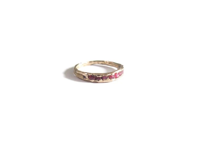 Elaine Ho 14K Gold Ring (Eight Rubies) - Victoire BoutiqueElaine HoRings Ottawa Boutique Shopping Clothing
