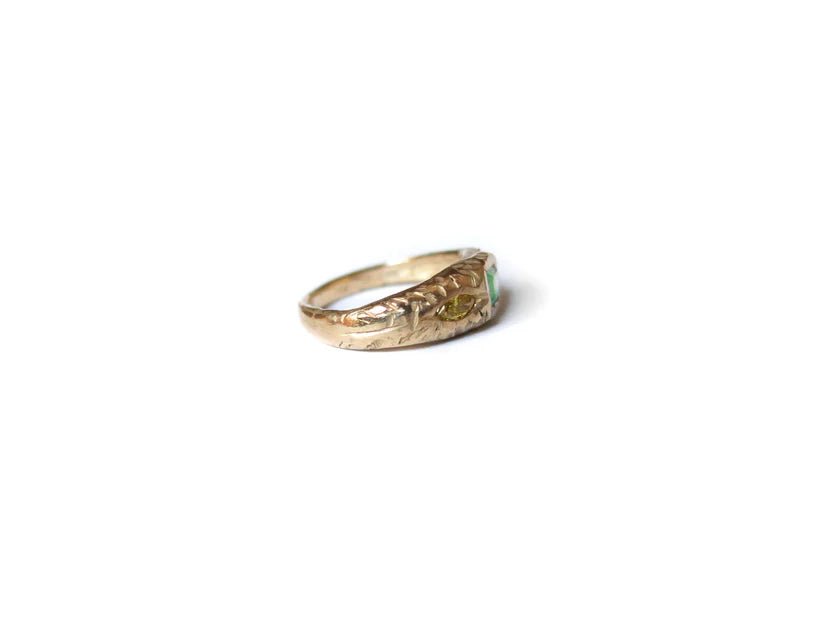 Elaine Ho 14K Gold Ring (Emerald and Yellow Diamonds) - Victoire BoutiqueElaine HoRings Ottawa Boutique Shopping Clothing