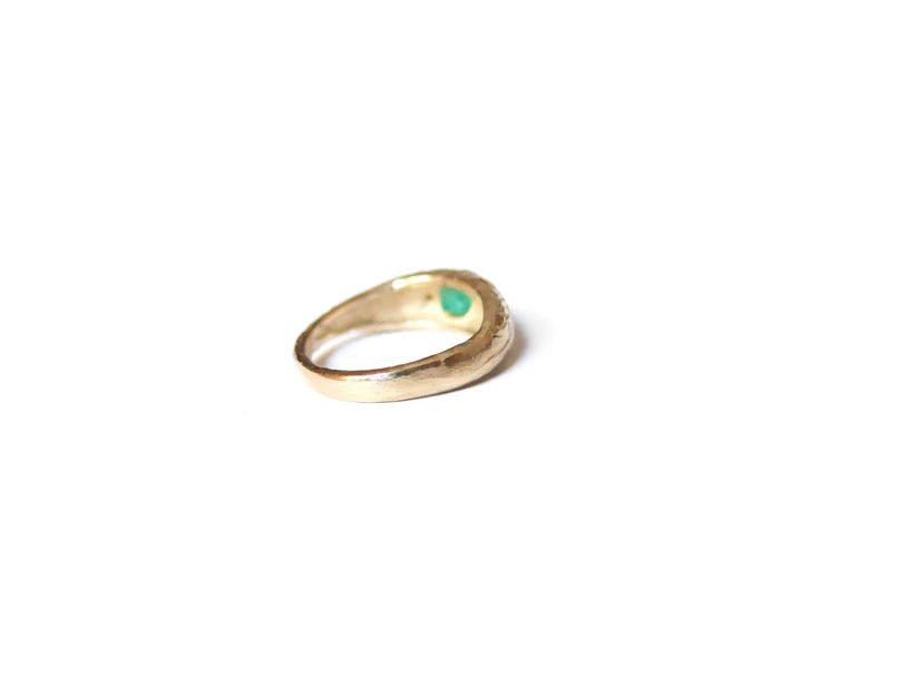 Elaine Ho 14K Gold Ring (Emerald and Yellow Diamonds) - Victoire BoutiqueElaine HoRings Ottawa Boutique Shopping Clothing