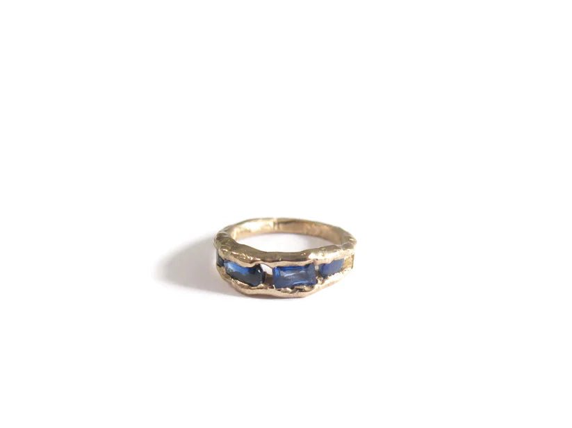 Elaine Ho 14K Gold Ring (Four Sapphires) - Victoire BoutiqueElaine HoRings Ottawa Boutique Shopping Clothing